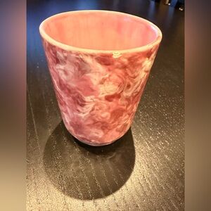 Pink Marbled Ceramic Tumbler